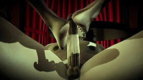 elsa and anna footjob scene