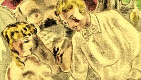 Vintage Erotic Illustration From Retro Comic And Anime Styles