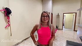 naughty blonde brazilian says her man doesn’t mind her hooking up with friends