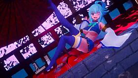 Konosuba party scene with mitsuboshi