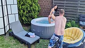 Backstage Outdoor Anal Masturbation Show