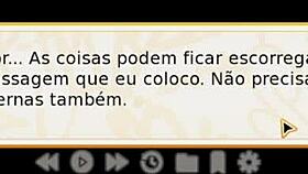 In this 3D hentai cartoon, the naughty aunt rubs her giant tits on my dick