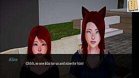 My new family adventure in 3d cartoon game with homemade anime elements