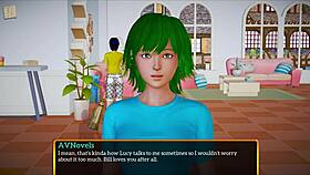 my new family plays a homemade game with big tits