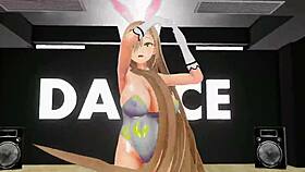 Ichinose Asuna Undresses Dancing