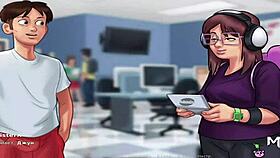 sex with chubby girl in headphones?