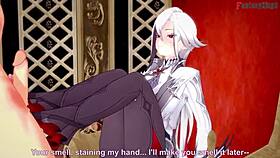 Arlecchino Footwork And Blowjob In Genshin Impact Fantasy