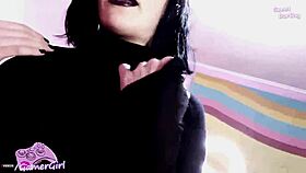 hot goth stepsister enjoys a hard fuck in cosplay costumes