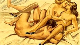 In the old days, artists created these vintage erotic cartoons.