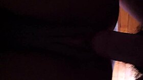 Ebony amateur with big ass and wet pussy in homemade Tuesday jumpoff.