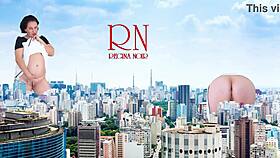 wow a giant lady without panties walks around the city she's as tall as king kong amazing show of a giantess 1