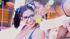 Hired Two New Spanish Maids to Clean in Sexy Lingerie