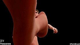 3d cartoon femdom dominates with big tits foot fetish