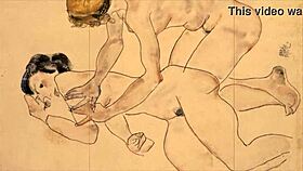 check out this vintage erotic illustration with a retro vibe. it’s a classic piece of sensual art from another era.