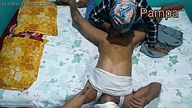 my step brother fucks hard with hindi audio. big tits milf involved.