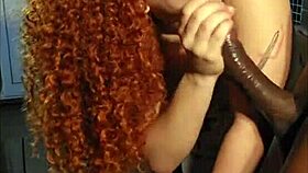 Redhead sucks big cock in cowgirl 😏