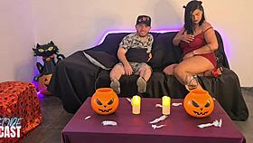 I Give the Presenter a Halloween Cum Swapping Treat