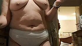 Wife In Kitchen Wearing Big Panties