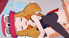 20 years later clemont finds serena as bride in pokemon 3d hentai