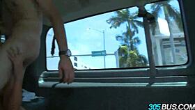 Wanna see teen Mia Lelani bang two cocks on a bus?