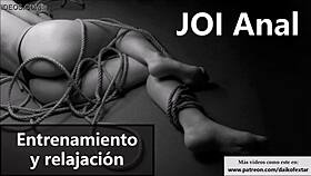 Relax with Spanish anal JOI instructions