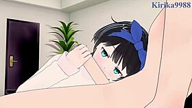 ruka sarashina and sumi sakurasawa have intense sex in rent-a-girlfriend hentai. creampie and big tits action.