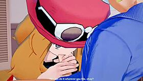 20 years later clemont finds serena as bride in pokemon 3d hentai