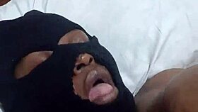 Big Tits Ebony Whore Masturbating!