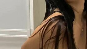 homemade pov sex in bathroom ends with cum on face