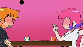 scott pilgrim feels so horny as he fucks in this anime hentai