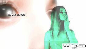 WICKED - FREYA PARKER FUCKS AND RIDES DICK IN CYBERSPACE WITH DEEPTHROAT BLOWJOB LICK DOGGYSTYLE COWGIRL NATURAL TITS