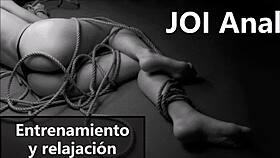 Relax with Spanish anal JOI instructions