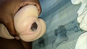 Gay Man Inserts Cock Into Tight Doll Hole