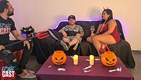 I Give the Presenter a Halloween Cum Swapping Treat