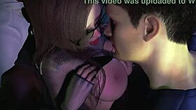 outdoor group event at the club in 3d animation hentai