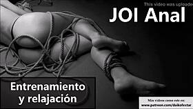 Relax with Spanish anal JOI instructions