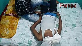 my step brother fucks hard with hindi audio. big tits milf involved.