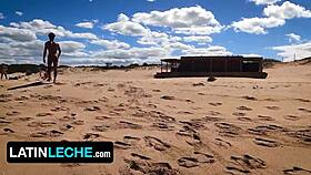 Straight dude fucks black stud at beach?