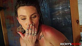 Ricky Discovers Indica Flower, A Wild Brunette With Monster Cock Deepthroat And Wet Cowgirl Rides!