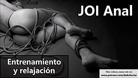 Relax with Spanish anal JOI instructions