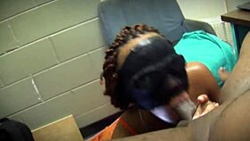 shae gives a deepthroat blowjob and swallows