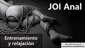 Relax with Spanish anal JOI instructions