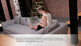 Let's play naughty night before christmas with big tits and cumshot