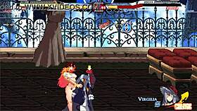 Jessica battles Warugiria in paid hentai sex scene