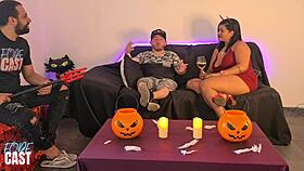 I Give the Presenter a Halloween Cum Swapping Treat