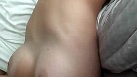 18yo blonde amateur explores body with vibrator in homemade video