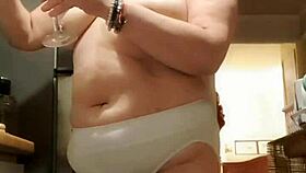 Wife In Kitchen Wearing Big Panties