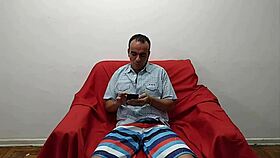 Petter fucks Sheila on the sofa.