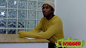 Bold: Black stud dominates big-assed mommy Sandra in wild interracial blind date action