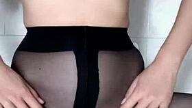 asian woman secretly masturbates in toilet with toys, does it turn you on?